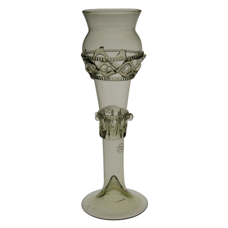 Spätmittelalterliches Stangenglas, Typ "Ostsee" nach Original aus dem 15. Jahrhundert