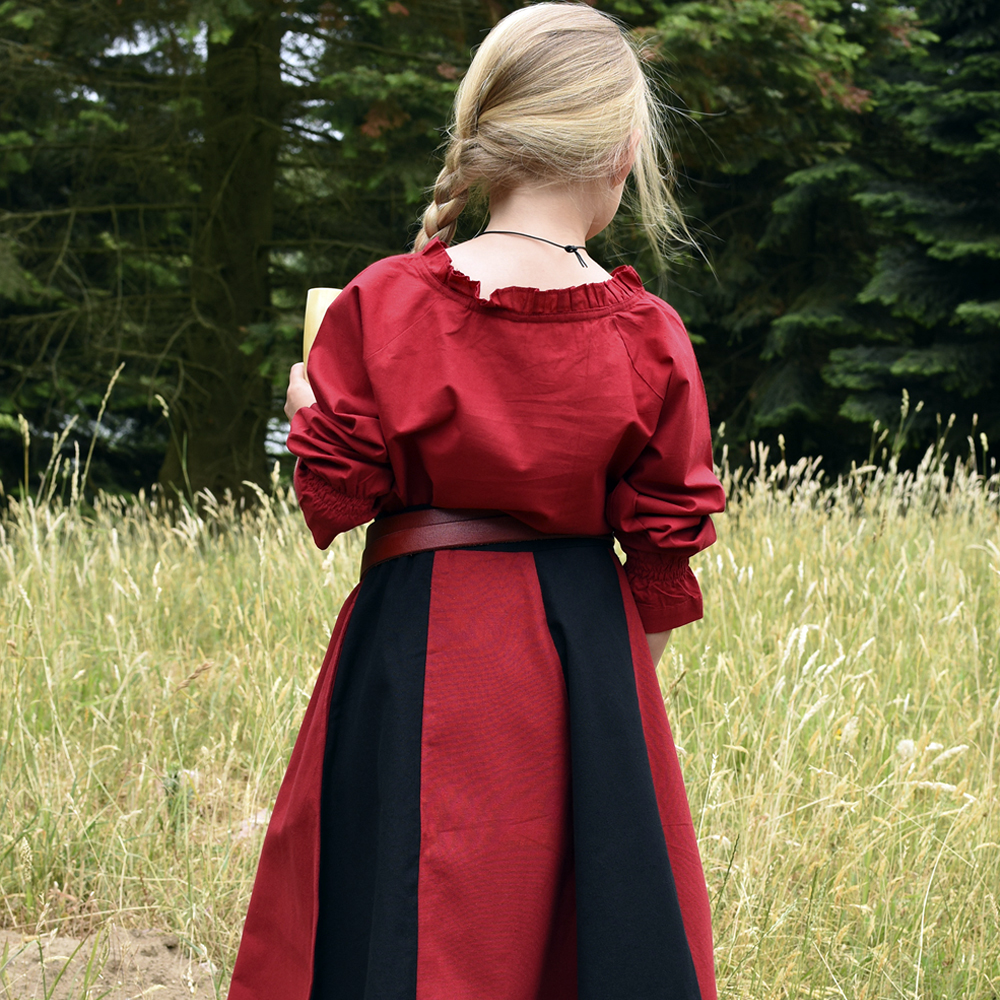 Kinder Mittelalter-Bluse Helena, rot in 128